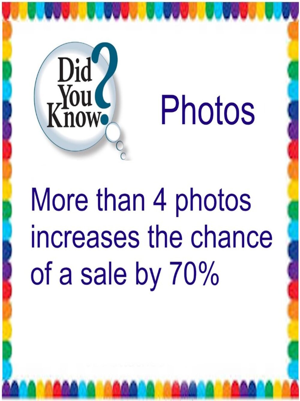 Did You Know That a Listing with More Than 4 Photos Sell Better